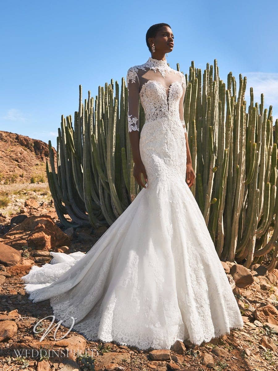 High Low Casual Wedding Dresses with 3/4 Sleeves， Simple Design Weddin –  Berryera